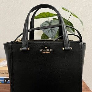 Kate Spade Black Pebble Leather Handbag Satchel